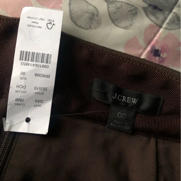 NWT Brown Wool J.Crew Mini Skirt - Picture 3 of 6
